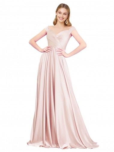 Cheap Pink High Neck Sleeveless Long Evening Dresses UK