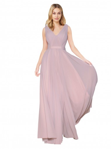 Cheap Primrose High Neck Sleeveless V-Back Long Evening Dress UK