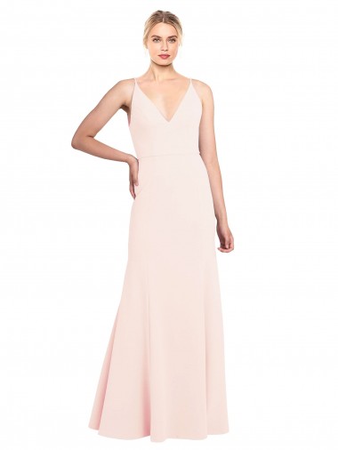 Cheap Pink High Neck Sleeveless V-Back Long Evening Dress UK