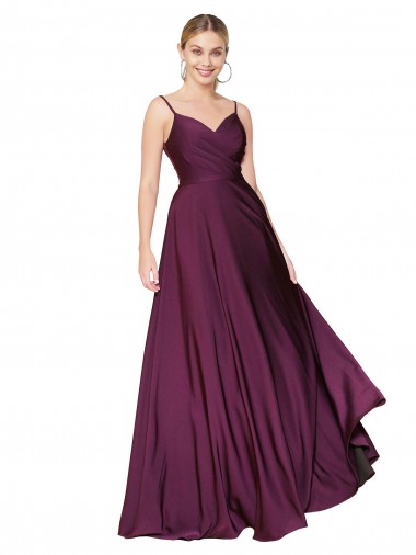 Cheap Wild Berry High Neck Sleeveless V-Back Long Evening Dress UK