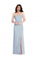 Purcahse  Light Sky Blue Strapless Sleeveless Low Back Long Maxi Evening Dress UK