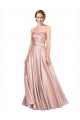 Purcahse  Strapless Sleeveless Low Back Stretch Satin Long Wedding Party Dress UK