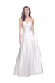 Purcahse  White Strapless Sleeveless Low Back Long Evening Dress UK