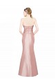 Purcahse  Strapless Sleeveless Low Back Stretch Satin Long Evening Dress UK