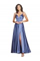 Purcahse  French Blue Sweetheart Sleeveless Low Back Long Sexy Evening Dress UK