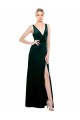 Purcahse  Dark Green V-Neck Sleeveless V-Back Long Sexy Evening Dress UK