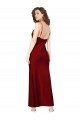 Purcahse  Burgundy Cowl Neck Sleeveless Low Back Long Evening Dress UK