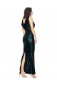 Purcahse  Dark Green V-Neck Sleeveless Long Evening Dress UK