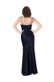 Purcahse  Dark Navy Cowl Neck Sleeveless Long Sexy Evening Dress UK