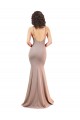 Purcahse  Dusty Pink V-Neck Sleeveless Low Back Stretch Crepe Long Sexy Evening Dress UK