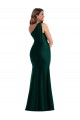 Purcahse  Ever Green One Shoulder Sleeveless Long Plus Size Evening Dress UK