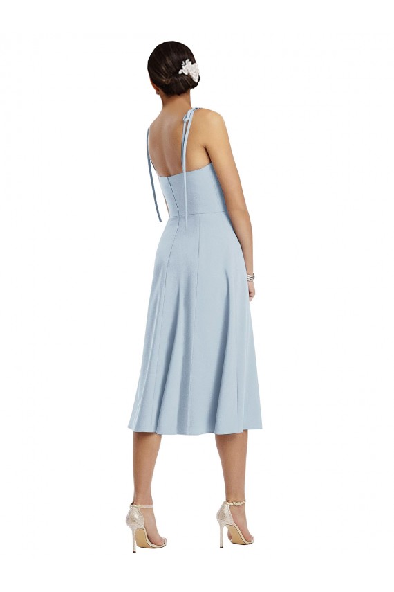 Purcahse  Light Sky Blue Sweetheart Sleeveless Midi Length Evening Dress UK