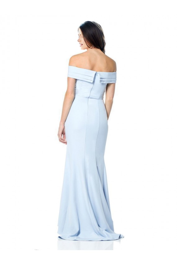 Purcahse  Light Sky Blue High Neck Sleeveless Long Evening Dresses UK