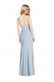 Purcahse  Light Sky Blue High Neck Sleeveless Backless Long Sexy Evening Dress UK