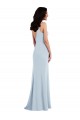 Purcahse  Light Sky Blue V-Neck Sleeveless V-Back Long Maxi Evening Dress UK