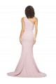 Purcahse  Mauve One Shoulder Sleeveless Sweep Train Semi Formal Evening Dress UK