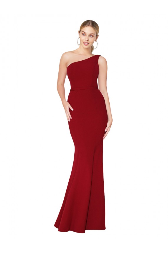 Purcahse  Burgundy High Neck Sleeveless Long Evening Dresses UK