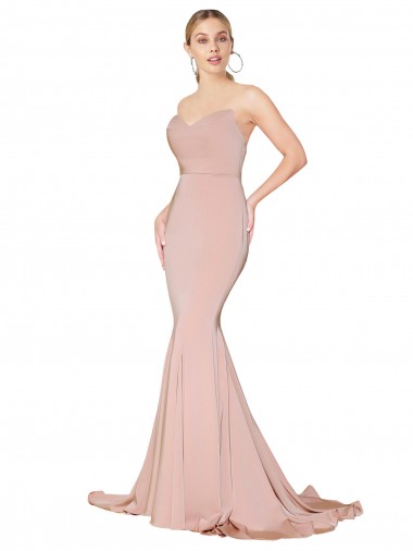 Cheap Mauve High Neck Sleeveless Low Back Long Sexy Evening Dress UK