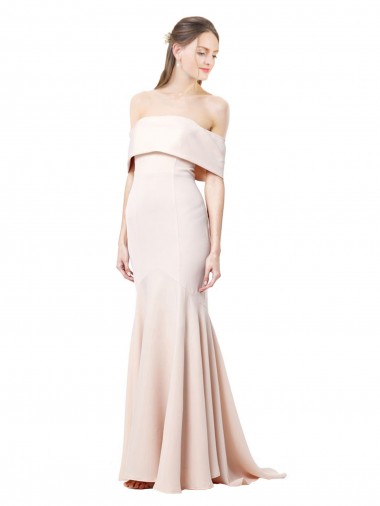 Cheap Nude High Neck Sleeveless Long Wedding Party Dress UK