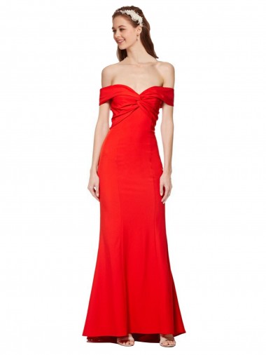 Cheap Red High Neck Sleeveless Long Wedding Guest Dress UK