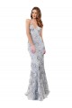 Purcahse  Silver High Neck Sleeveless Backless Long Evening Dress UK