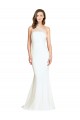 Purcahse  Ivory One Shoulder Sleeveless Stretch Crepe & Tulle Sweep Train Evening Dress UK