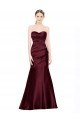 Purcahse  Burgundy Sweetheart Sleeveless Low Back Long Evening Dress UK