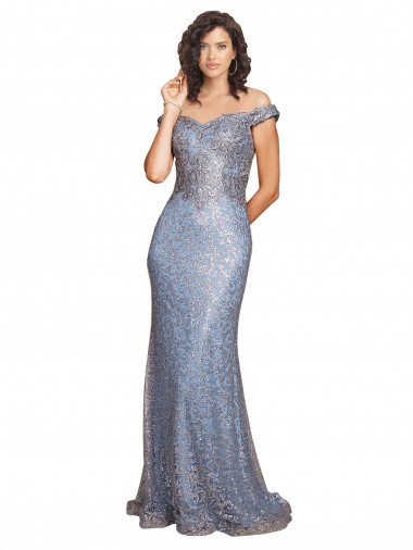 Cheap Sweetheart Sleeveless Sequin Long Evening Dress UK