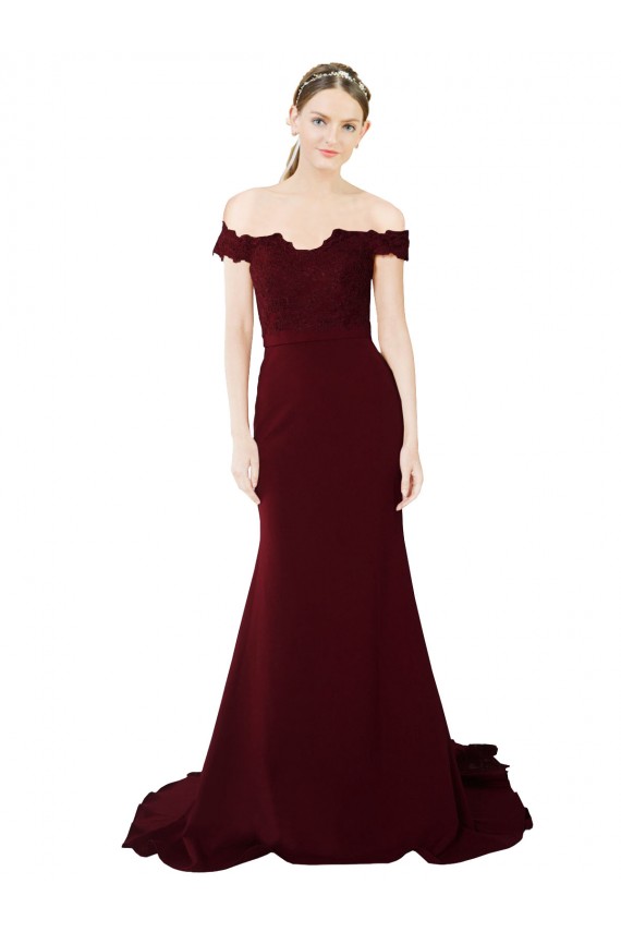 Purcahse  Burgundy Gold Sweetheart Sleeveless V-Back Sweep Train Evening Dress UK