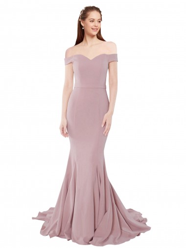 Cheap Dusty Pink Sweetheart Sleeveless Sweep Train Sexy Evening Dress UK