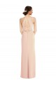 Purcahse  Nude Halter Neck Sleeveless Criss Cross Back Long Maxi Evening Dress UK