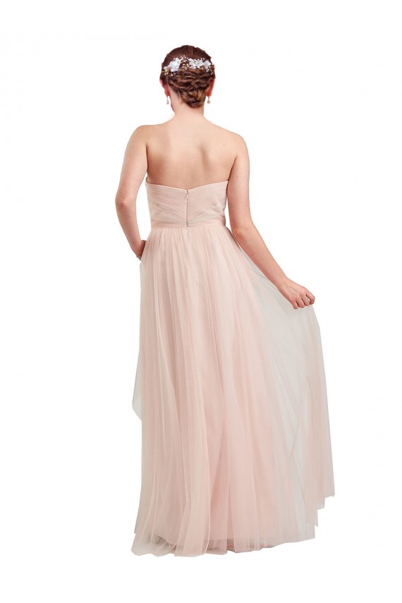 Purcahse  Pink Sweetheart Sleeveless Long Semi Formal Evening Dress UK