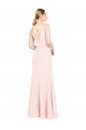 Purcahse  Pink High Neck Sleeveless V-Back Long Evening Dress UK