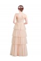 Purcahse  Pink V-Neck Sleeveless Long Semi Formal Evening Dress UK