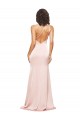 Purcahse  Pink One Shoulder Sleeveless Low Back Long Evening Dress UK