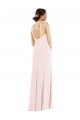 Purcahse  Pink Halter Neck Sleeveless Low Back Long Evening Dress UK