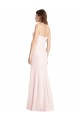 Purcahse  Pink Strapless Sleeveless Low Back Long Semi Formal Evening Dress UK