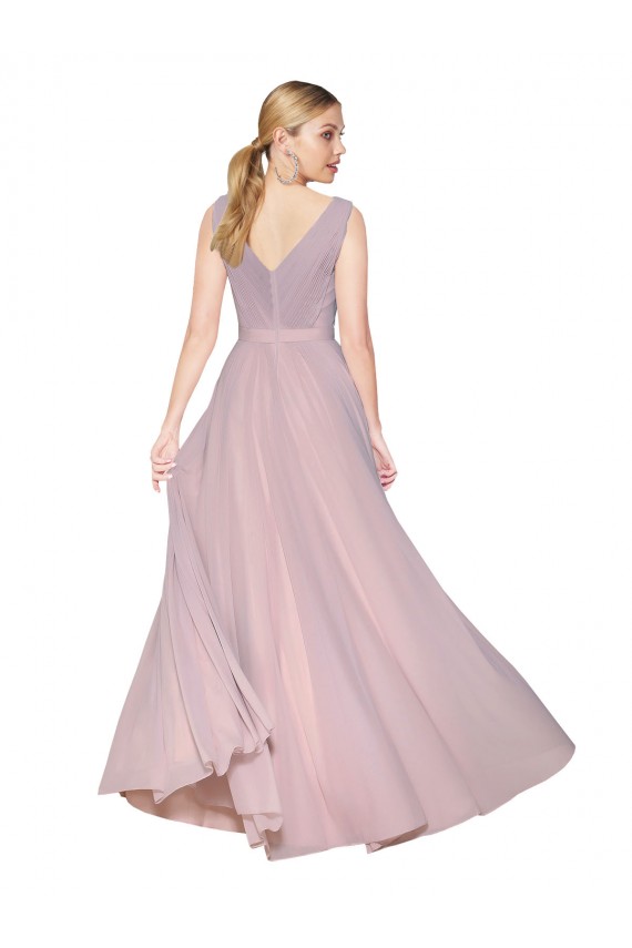 Purcahse  Primrose High Neck Sleeveless V-Back Long Evening Dress UK