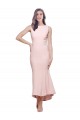 Purcahse  Pink High Neck Sleeveless Low Back Midi Length Wedding Party Dress UK