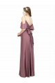 Purcahse  Off the Shoulder Cold Shoulder Low Back Long Evening Dress UK