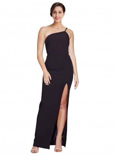 Cheap Black Strapless Sleeveless Long Bridal Party Dress UK