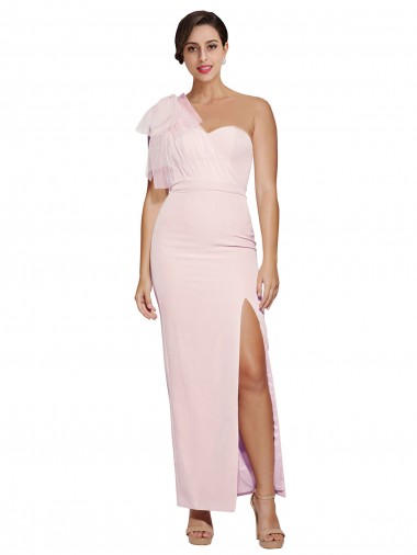 Cheap Pink Sweetheart Sleeveless Low Back Long Evening Dresses UK