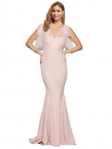 Cheap Mauve Sweetheart Sleeveless Low Back Long Evening Dress UK