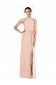 Purcahse  Nude Halter Neck Sleeveless Criss Cross Back Long Maxi Evening Dress UK