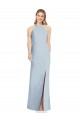 Purcahse  Light Sky Blue High Neck Sleeveless Backless Long Sexy Evening Dress UK