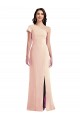 Purcahse  Nude One Shoulder Cap Sleeves Long Evening Dress UK