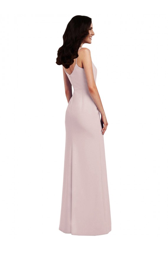 Purcahse  Spaghetti Straps Sleeveless V-Back Long Evening Dress UK