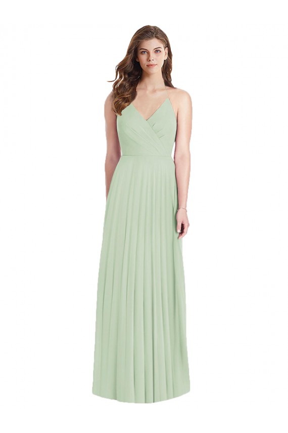 Purcahse  Sage V-Neck Cold Shoulder Long Maxi Evening Dress UK