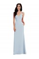 Purcahse  Light Sky Blue V-Neck Sleeveless V-Back Long Maxi Evening Dress UK