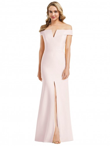 Cheap Pink V-Neck Sleeveless Long Sexy Evening Dress UK